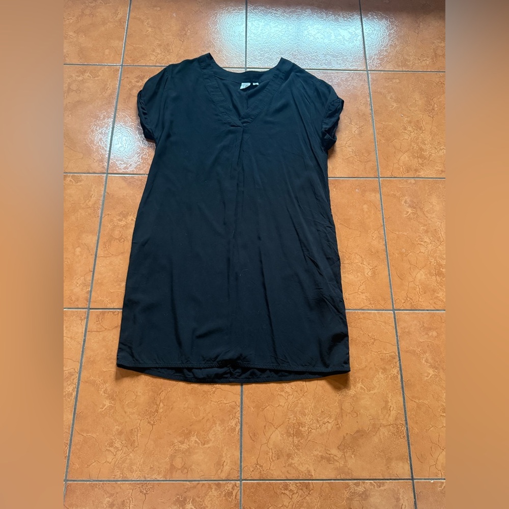 Black V-Neck Dress
